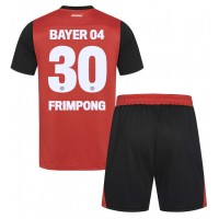 Bayer Leverkusen Jeremie Frimpong #30 Heimtrikotsatz Kinder 2024-25 Kurzarm (+ Kurze Hosen)